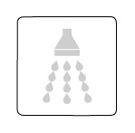 Piktogram Sanela sprcha, nerez mat   SLZN 44R